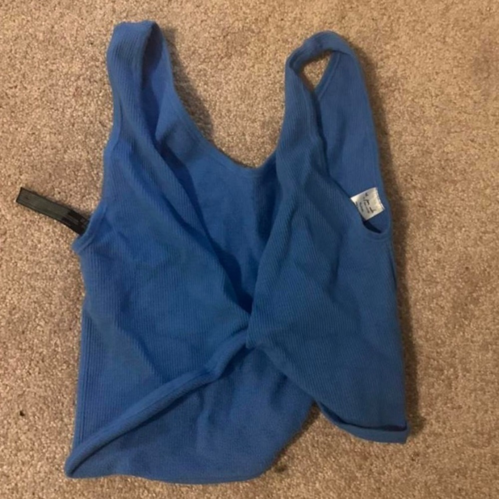 UO Blue Tie Top
